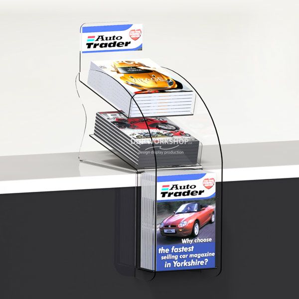 Teardrop 3 Tier Magazine Display Magazine and Newspaper Displays