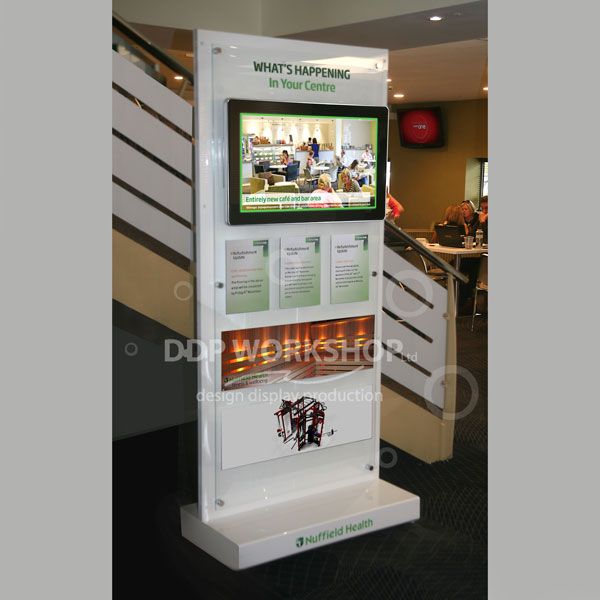Multimedia Information Display Floor Standing Multimedia Displays