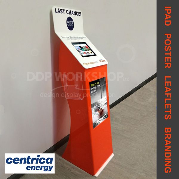 Multiformat Multimedia Information Acrylic Display Stand Multimedia