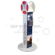 Floor Standing Donation Box with leaflet holder