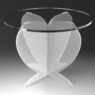 Heart Cake Stand Frosted