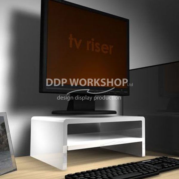Tv Riser With Shelf Furniture, Desktop Shelves Uk